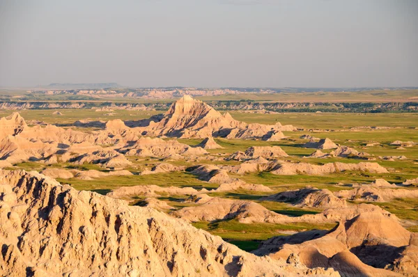 Badlands на заході сонця — стокове фото