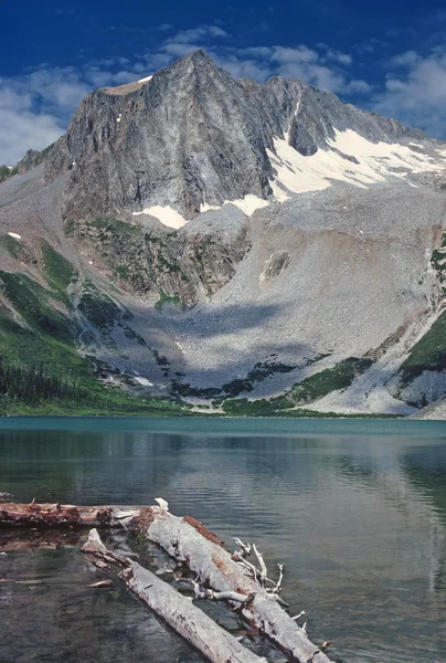 Альпийское озеро в дикой природе — стоковое фото