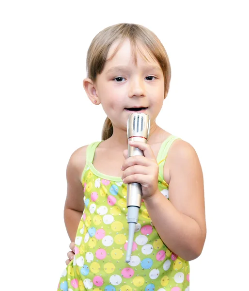 stock image The Child and microphone