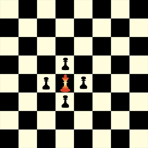 Das Feld für Schach. — Stockvektor