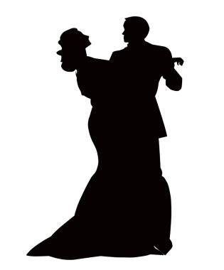 The Pair in dance. clipart