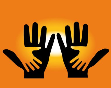 Two hands clipart