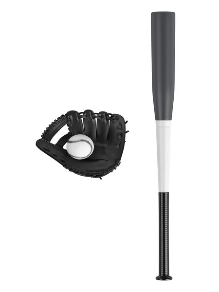 Chauve-souris et gants de baseball — Photo