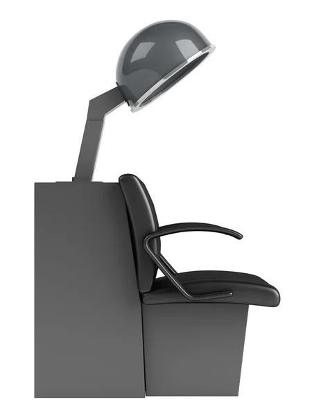 Krzesło suszarka do włosów — Zdjęcie stockowe