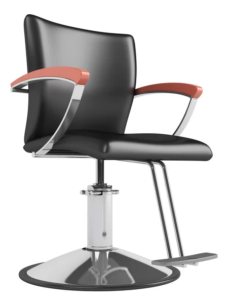Черный стул парикмахерской — стоковое фото