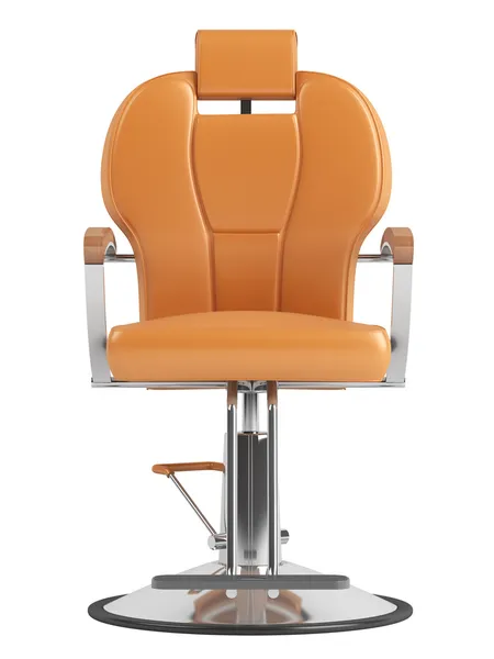 Orange hairdressing salon chair — Stock Photo, Image