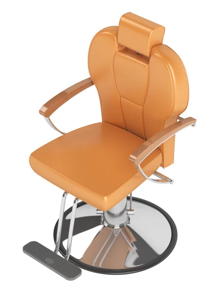 Oranje kappers salon stoel — Stockfoto