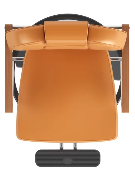 Cadeira de salão de cabeleireiro laranja — Fotografia de Stock