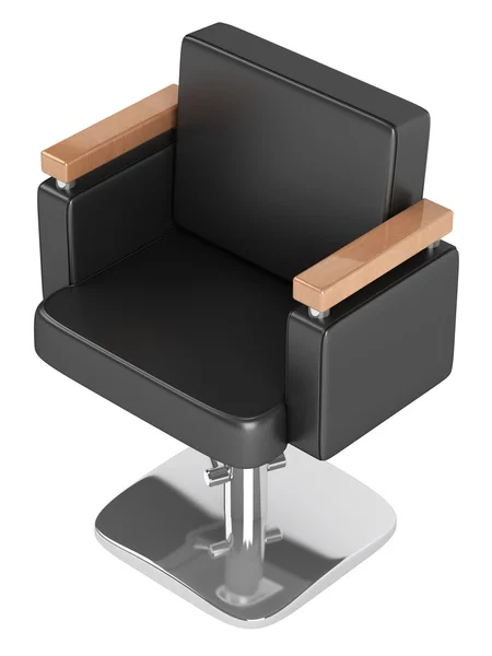 Cadeira de salão de cabeleireiro preto — Fotografia de Stock