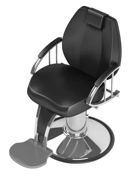 Черный стул парикмахерской — стоковое фото