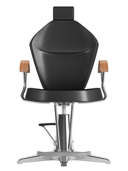 Chaise de salon de coiffure noire — Photo
