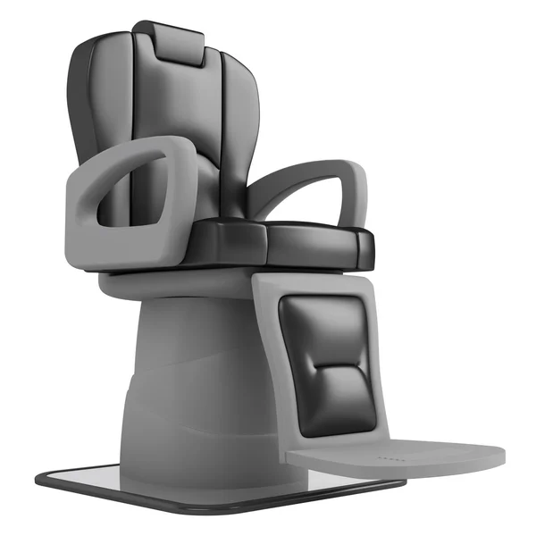 Чорний перукарський салон стілець — стокове фото