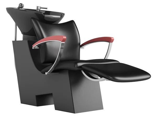 Black hair wash chair — Stock Photo, Image