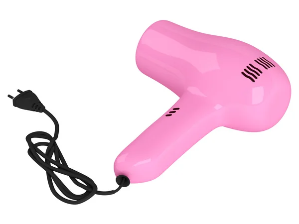 Pink hair dryer — Stock Photo, Image
