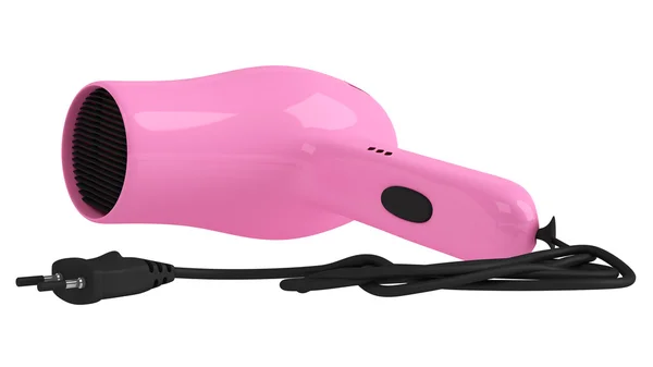 Pink hair dryer — Stock Photo, Image