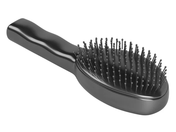 Siyah saç fırçası — Stok fotoğraf