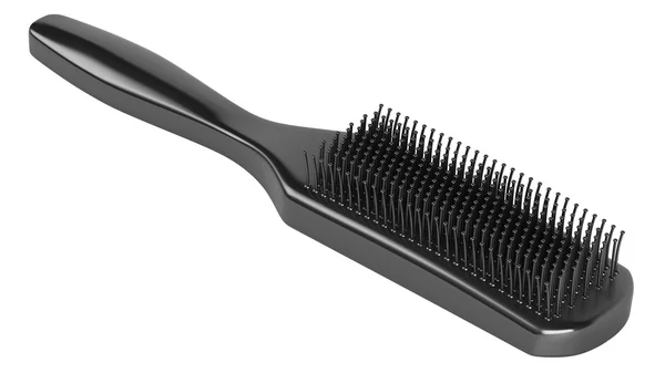 Schwarze Haarbürste — Stockfoto