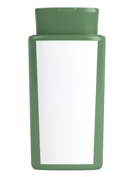 Gröna flaskan naturligt schampo — Stockfoto