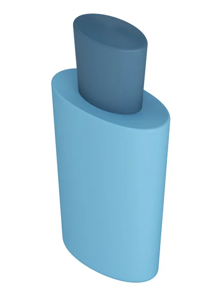 Shampoo bottiglia blu — Foto Stock