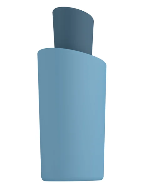 Blå flaska schampo — Stockfoto