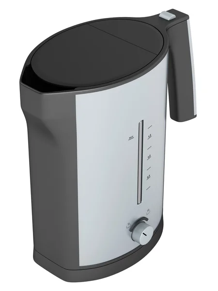 SIlver electric teapot — Stock Photo, Image