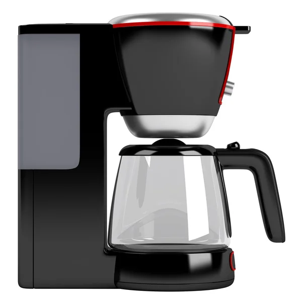 Kırmızı dağılımı ile kahve makinesi — Stok fotoğraf