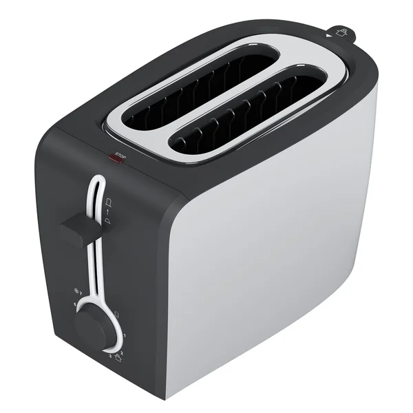 Black and white toaster — Stock Photo, Image