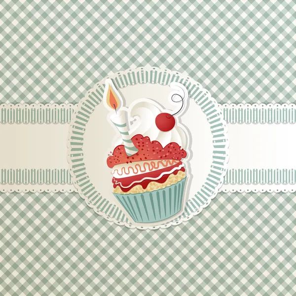 Carta cupcake Illustrazioni Stock Royalty Free