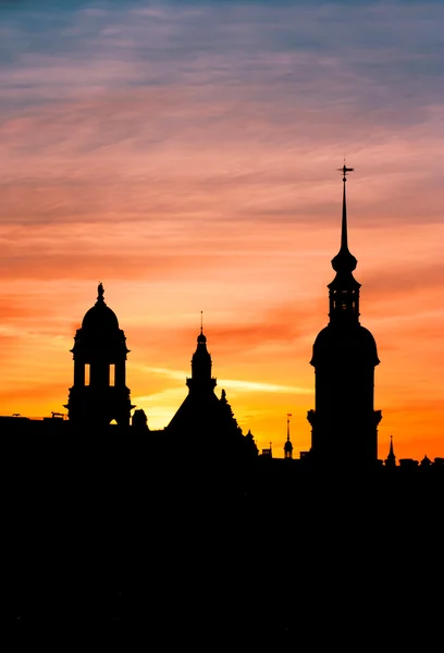 stock image Sunset on Dresden - Germany