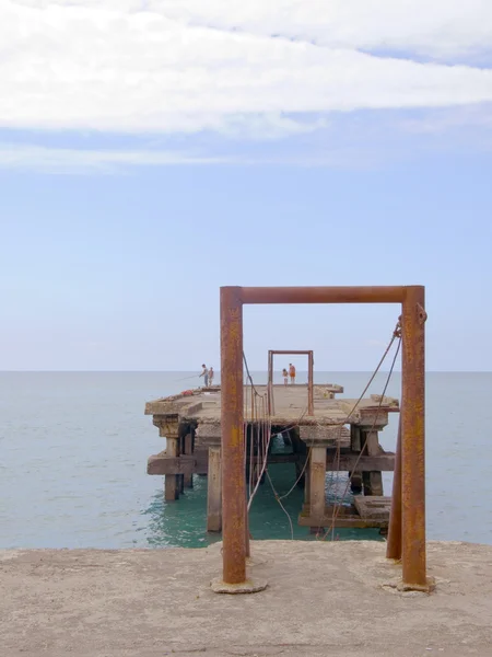 stock image Old pier