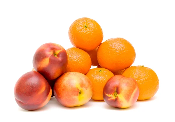 Fresh juicy fruit on white background — Stock Photo, Image