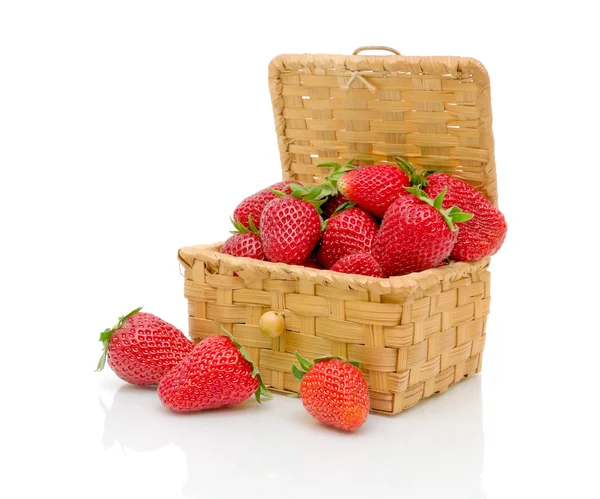 Mogna saftiga jordgubbar — Stockfoto