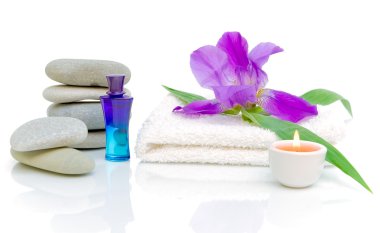 Spa composition on white background clipart