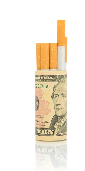 Dilarang merokok. Konsepnya - kebiasaan mahal . — Stok Foto