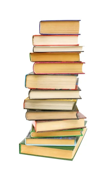Alarge pilha de livros close-up — Fotografia de Stock