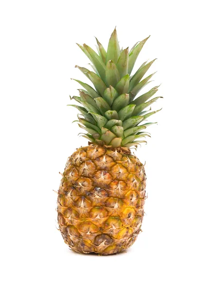 Beyaz arka planda olgun ananas — Stok fotoğraf