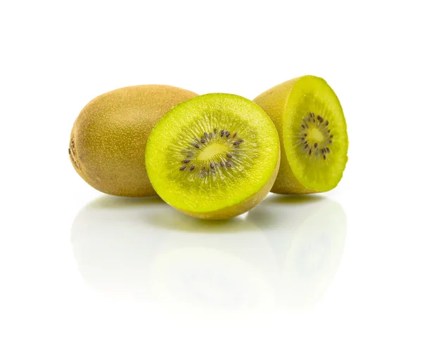 Ripe kiwi fruit on white background — Stock Photo, Image
