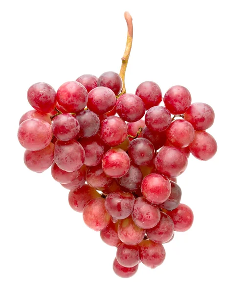Cambada de uvas isoladas em close-up branco — Fotografia de Stock