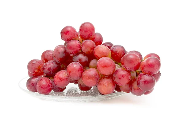 Monte de uvas maduras no fundo branco — Fotografia de Stock