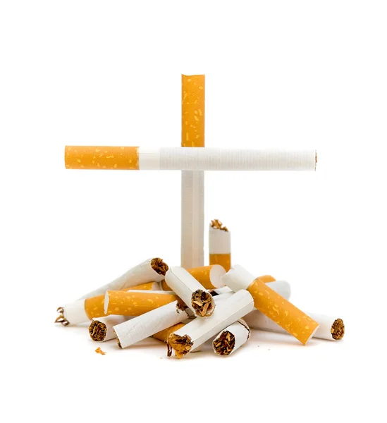 Kırılmış sigaralar — Stok fotoğraf