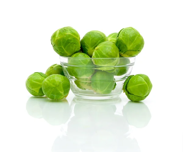 Brussels sprouts on a white background — Stock Photo, Image