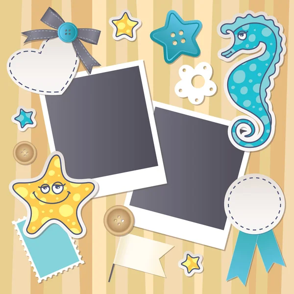 Jeu de scrapbook — Image vectorielle