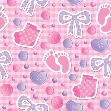 Baby seamless pattern clipart