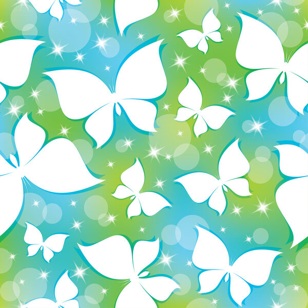 Шаблон с бабочками
