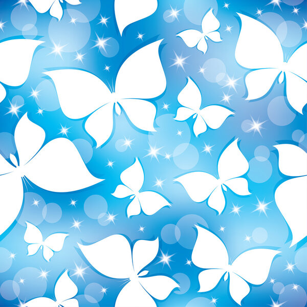 Шаблон с бабочками
