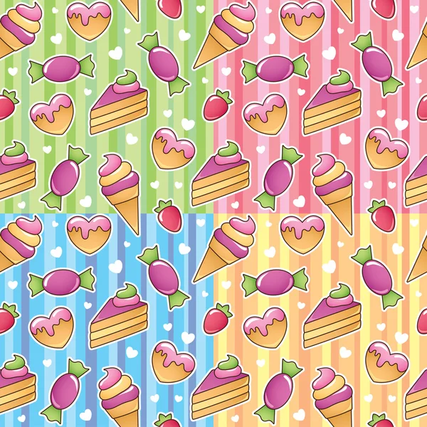 Modèles de bonbons — Image vectorielle
