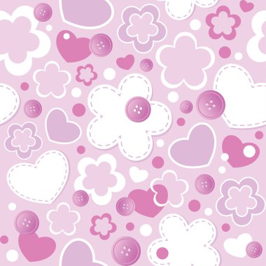 Cute seamless pattern clipart