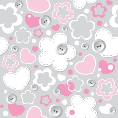 Cute seamless pattern clipart