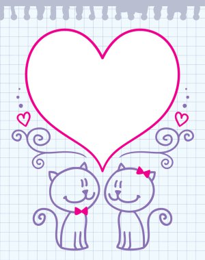 Valentine's day card clipart