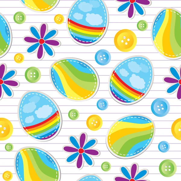Easter seamless pattern — Stock Vector